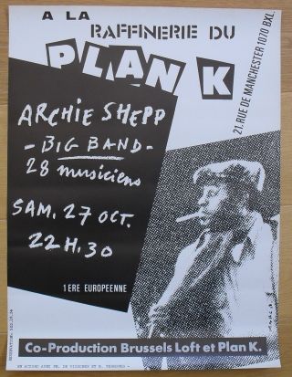 Archie Shepp Concert Poster Jazz 70s