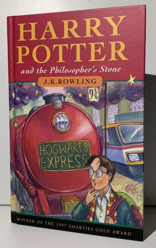 Harry Potter Philosopher’s Stone,  J K Rowling 1st Ed,  4th Print 1997 Dust Jacket