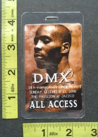 Dmx,  Rare Laminated " Otto " Backstage Pass,  All Access