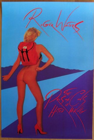 Roger Waters Pros And Cons Of Hitch Hiking Vintage Poster Pink Floyd