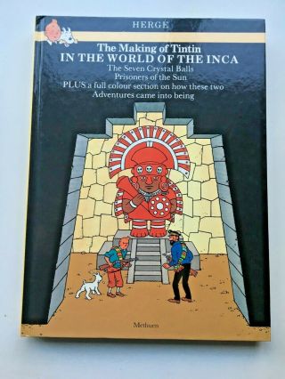 RARE The Making of TINTIN in the world of the Inca 1985 Illus 1st edition bOOK 5