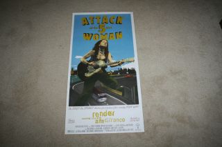 Ani Difranco Attack Of The 5 Foot Woman Store Promo Poster 34 " X 17.  5 " - R121