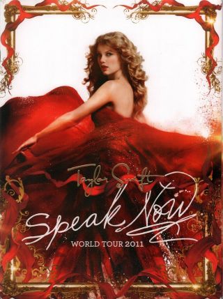 Taylor Swift 2011 Speak Now World Tour Concert Program Book & Poster / Nm 2 Mnt