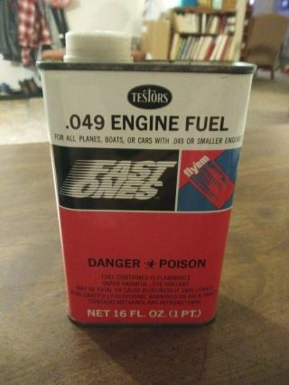 Vintage Testors Fast Ones Engine Fuel Can 16 Oz
