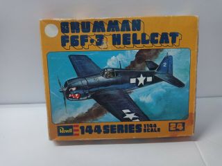 Vintage,  Revell,  1/ 144 Scale,  Grumman F6f - 3 Hellcat