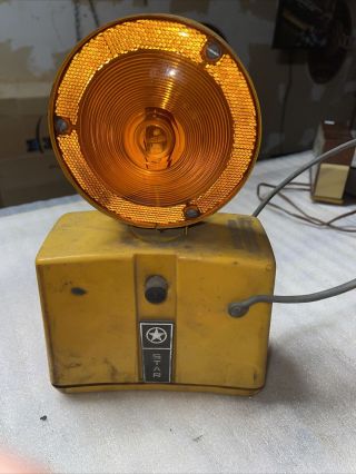 Vintage Starlite 777 Red & Amber Safety Signal Light - Star Headlight & Lantern