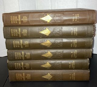 Mackeys Revised History Of Freemasonry By Robert Ingham Clegg Volume 1 - 3 5 - 7
