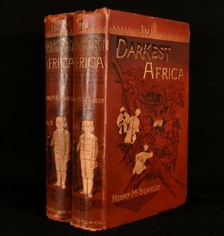 1890 2vol In Darkest Africa Henry M.  Stanley First Edition Illustrated