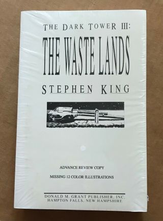 The Dark Tower Iii: The Wastelands By Stephen King Proof Donald M.  Grant 1991