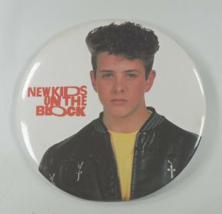 Vintage Kids On The Block Joey Mcintyre 6 " Button Pin Nkotb 1989