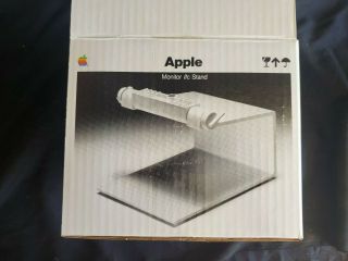 Vintage Rare Apple Iic Monitor Stand Box And Packing Foam Only.  No Monitor Stand