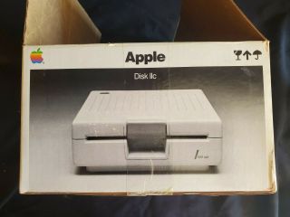 Vintage Rare Apple Iic Disk Drive Box And Packing Foam Only.  No Disk Drive