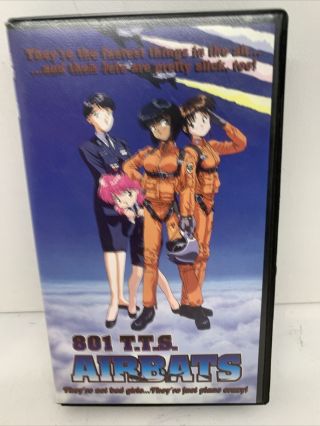 801 T.  T.  S.  Airbats Vhs Japanese Anime With English Subtitles Rare Vintage