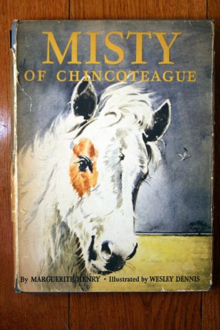 Misty Of Chincoteague By Marguerite Henry 1947 First " A " Edition Hc/dj Vintage