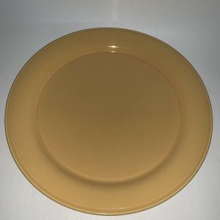 Vintage Nancy Calhoun 10.  5 " Round Dinner Plate Honey Yellow