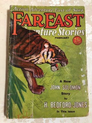 Far East Adventure Stories,  Pulp,  February 1931 Volume 2,  Number 1