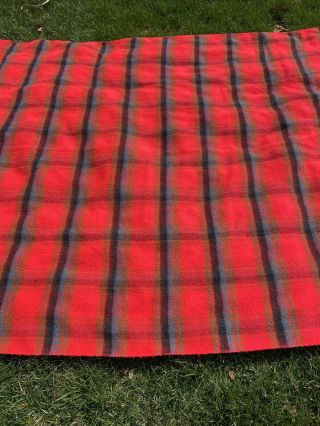 Vintage Chatham Red Plaid Twin Bed 73 