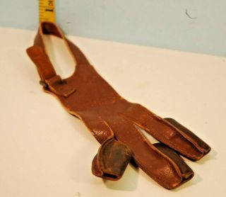 Vintage Archers Leather Hand Glove Three Fingers