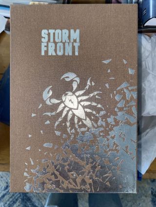Storm Front.  Jim Butcher Grim Oak Press.  Signed Ltd Slipcase