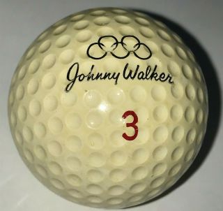 1 Vintage Johnny Walker 3 Signature Olympics Logo Golf Ball (b - 9 - 5)