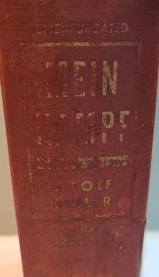 MEIN KAMPF Adolf Hitler FULLY ANNOTATED 1939 First Edition Rare Pre - War Issue 4