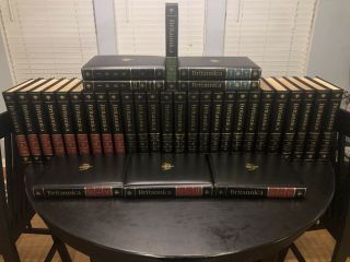 Encyclopedia Britannica 1987 15th Edition 34 Volume Set Annual Padded Leather