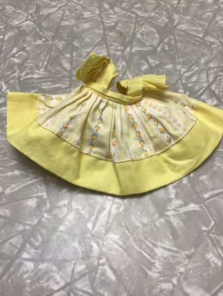 Vintage Tagged Vogue Ginny Doll Outfit Kindergarten Series Yellow Dress