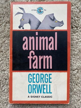 Animal Farm By George Orwell - Signet Classic Vintage Paperback Book 1946 Rare