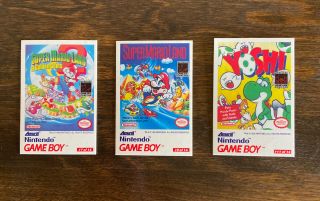 Vtg Amurol 1993 Nintendo Game Boy Playing Tip Cards Mario,  Yoshi,  Kirby,  Metroid 2