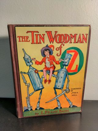The Tin Woodman Of Oz By L.  Frank Baum - Riley & Lee,  1918 Copyright Edition
