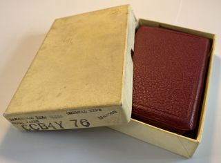 Vintage Cambridge Holy Bible,  Kjv,  Pocket Size,  Maroon Leather,  Boxed