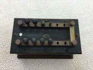 Vintage Central Scientific Co.  Chicago Shunt Pin Resistance Box Decade Box