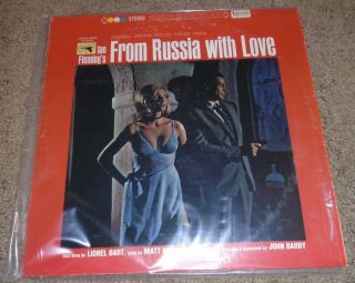 From Russia With Love 007 James Bond Vintage Movie Soundtrack Vinyl Album Lp