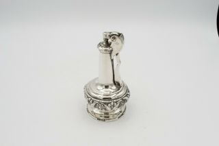 Vintage Ronson Silver Plated Decanter Table Top Cigarette Lighter
