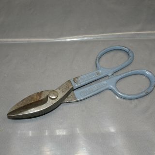 Vintage Wiss A - 13 7 " Tin Snips U.  S.  A Drop Forged Solid Steel