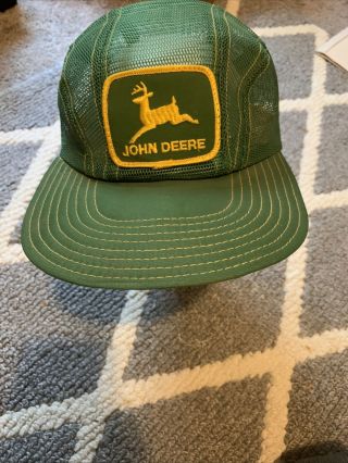 Vintage John Deere Snapback All - Mesh Hat Farm Cap / Louisville Mfg.  Co.