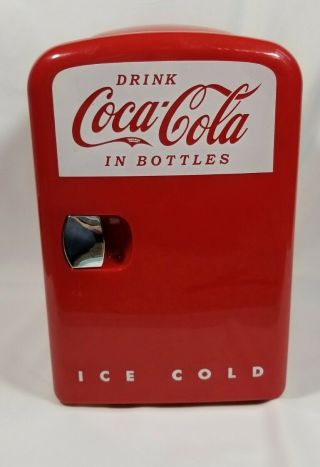 Vintage Novelty Coca - Cola Mini Refrigerator