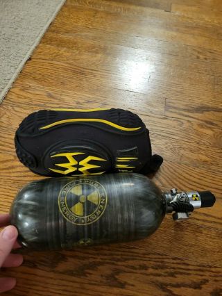 Pure Energy Paintball HPA Tank 68/3000 PSI Carbon Fiber EXPIRED vintage w/ cover 2