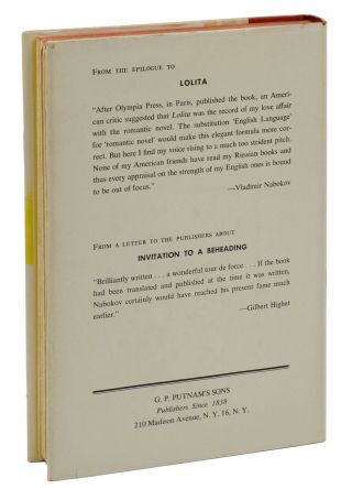 Invitation to a Beheading by VLADIMIR NABOKOV First US Edition 1959 1st Print 2