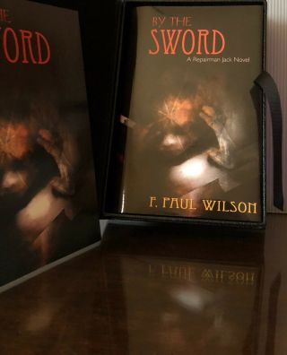 F.  Paul Wilson By The Sword Signed,  Lettered,  Leather Hc Ed In Traycase
