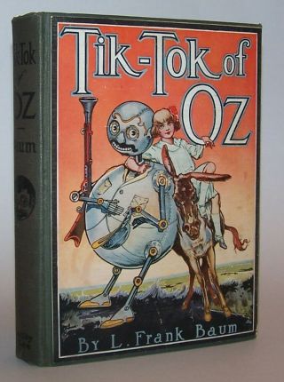1914 Tik - Tok Of Oz Frank L.  Baum Reilly & Lee Hardcover Book Wizard Of Oz