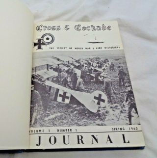 Cross and Cockade WW1 Military Aviation history 1960 - 1966 7 years complete bound 3