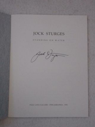 SIGNED Jock Sturges STANDING ON WATER 1995 Paul Cava Gallery,  PA 2nd Printing 3