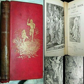 1895 Red Fairy Book Andrew Lang Fairy Tales Mythology Grimm Norse Russia France