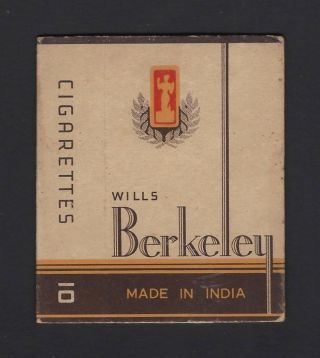 Vintage Wills Berkeley Made In India Cigarette Packet – W D & H O Wills