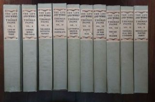 The Life And Of Thomas Paine Patriots First Edition 1925 - 10 Volume Set