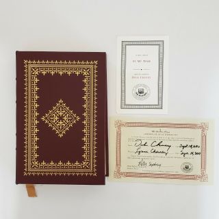 Easton Press In My Time By Dick Cheney Signed 1st Edition 298 Of 800 Leather