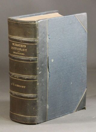 Noah Webster / American Dictionary Of The English Language.  Thoroughly 1875