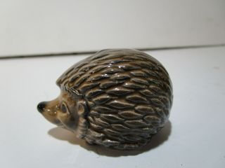 Vintage Goebel West Germany Porcelain Ceramic Brown Hedgehog Figurine