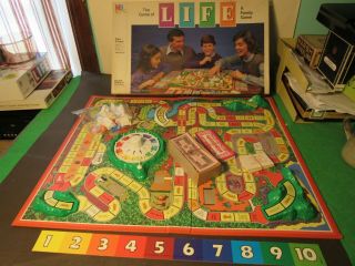 Vintage 1985 The Game Of Life Board Game By Milton Bradley Complete